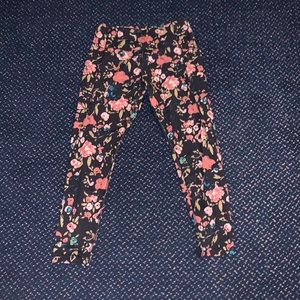 Tek Gear Floral Athletic Leggings w/ Pockets